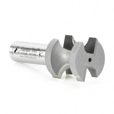 Amana Tool. Bullnose Router Bit | 17⁄64 Radius x 1 1⁄32 Dia x 1 x 1⁄2"Shank | 51558 