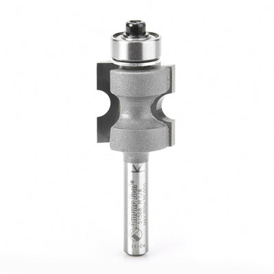 Amana Tool. Bullnose Router Bit | 9⁄64 Radius x 21⁄32 Dia x 3⁄4 x 1⁄4" Shank | 51568 