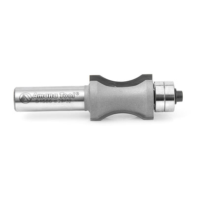 Amana Tool. Convex Edging Router Bit | 23⁄32 Radius x 29⁄32 Dia x 1 1⁄4 x 1⁄2" Shank | 51586 