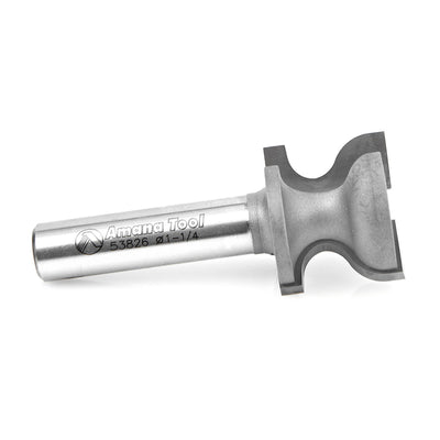 Amana Tool. Window Sill Edge Router Bit | 7⁄32 Radius x 1 1⁄4 Dia x 1" x 1⁄2 Shank | 53826