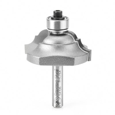 Amana Tool. Classical Bead & Cove Router Bit | 7⁄32 x 15⁄64 Radius x 1 1⁄2 Dia x 5⁄8 x 1⁄4"Shank | 54106 