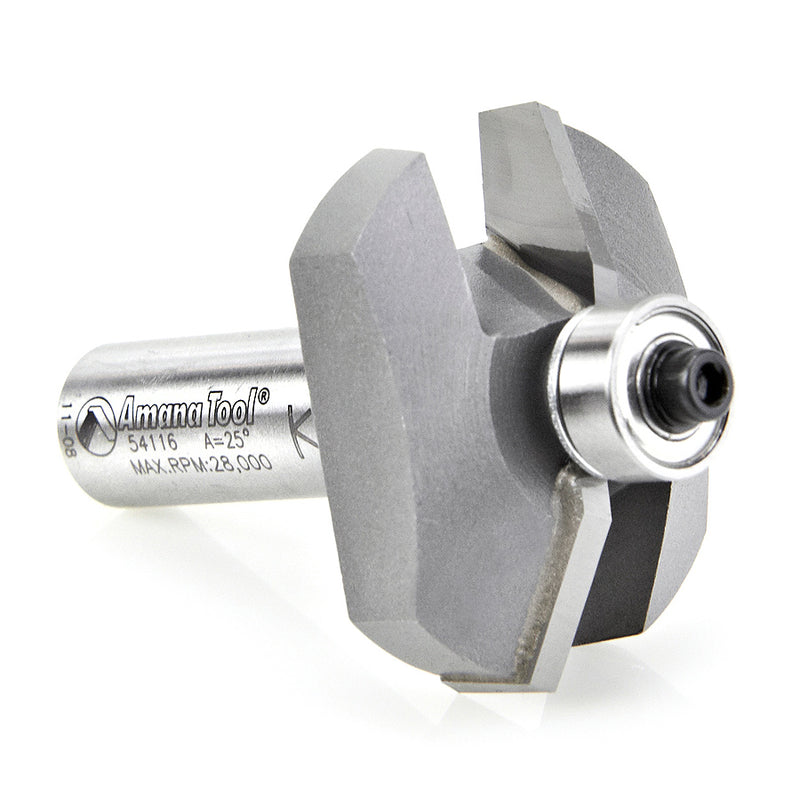 Amana Tool. Traditional Raised Panel Router Bit | 25°x 1 5⁄8 Dia x 1⁄2 x 1⁄2" Shank | 54116