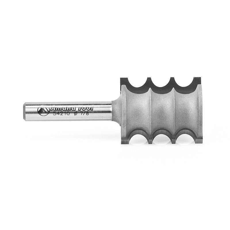 Amana Tool. Triple Beading Router Bit | 1⁄8 Radius x 7⁄8 Dia x 1" x 1⁄4 Shank | 54210 