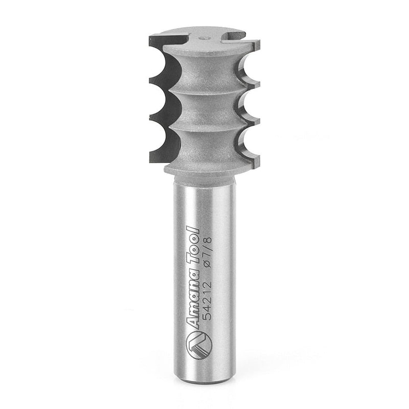 Amana Tool. Triple Beading Router Bit | 1⁄8 Radius x 7⁄8 Dia x 1" x 1⁄2 Shank | 54212 