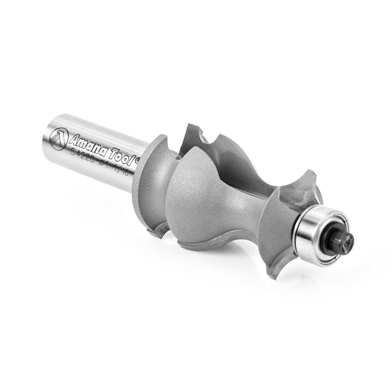 Amana Tool. Classical Architectural Molding Router Bit | 1⁄8 x 7⁄8 Radius x 1 Dia x 1 11⁄16 x 1⁄2" Shank | 54220 