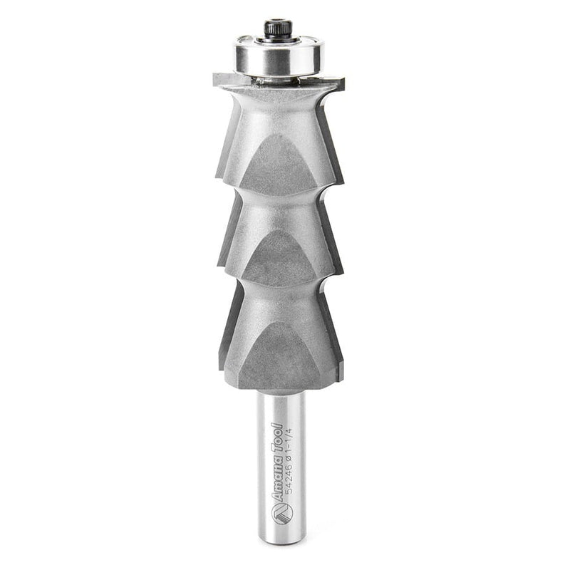 Amana Tool. Louver Router Bit | 5⁄32 Radius x 1 1⁄4 Dia x 2 29⁄32 x 1⁄2" Shank | 54246 