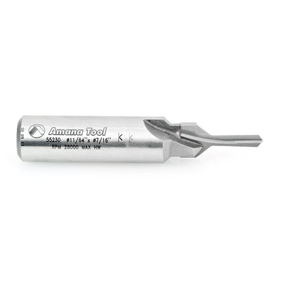 Amana Tool. Countersink Screw Slot Router Bit | 7⁄16 Dia x 13⁄16 x 1⁄2 Shank | 55230 