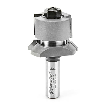 Amana Tool. V Paneling Assembly Router Bit | 45°x 1 13⁄16 Dia x 1⁄2 to 1 3⁄16 x 1⁄2" Shank | 55320 