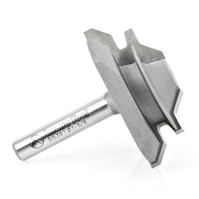 Amana Tool. Lock Miter Router Bit | 45°x 1 5⁄8 Dia x 5⁄8 x 1⁄4" Shank | 55391 