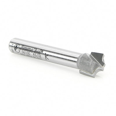 Amana Tool. Beading Groove Router Bit | 3⁄32 Radius x 3⁄8 Dia x 5⁄16 x 1⁄4" Shank | 56100