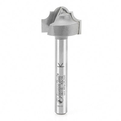 Amana Tool. Classical Groove Router Bit | 9⁄64 Radius x 3⁄4 Dia x 1⁄2 x 1⁄4" Shank | 56110