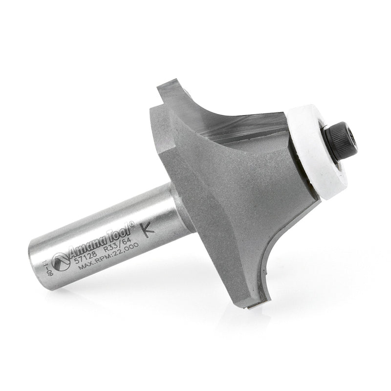 Amana Tool. Undermount Bowl Router Bit | Roundover 18°x 2 1⁄8 Dia x 1 x 1⁄2" Shank | 57128