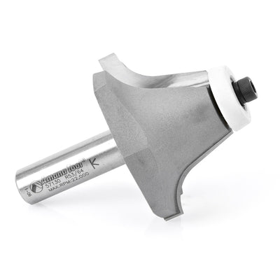 Amana Tool. Undermount Bowl Router Bit | Roundover 18°x 2 1⁄4 Dia x 1 1⁄4 x 1⁄2" Shank | 57130 