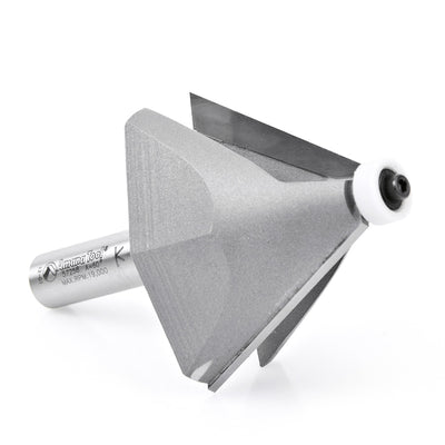 Amana Tool. Chamfer Router Bit | 30°x 2 17⁄32 Dia x 3⁄4 x 1⁄2" Shank | 57258 