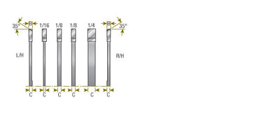 Amana Tool. Dado Chipper Anti-Kickback - 8" Dia x 1⁄16 Kerf - 5⁄8" Bore | 651680-AK 