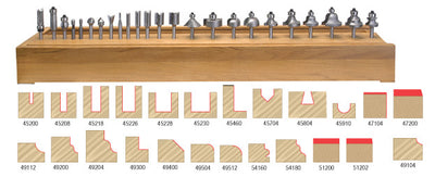 Amana Tool. Router Bit Set | 24 Piece 1⁄4" Shank | AMS-124 