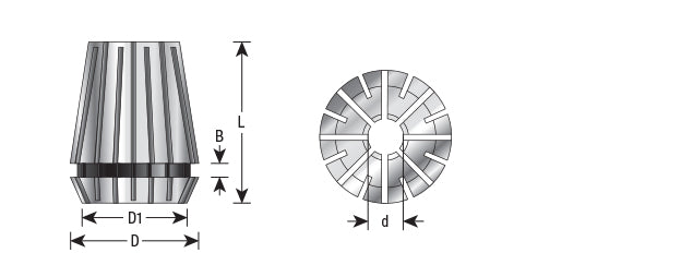 Amana Tool. High Precision Spring Collets | for ER32 Tool Holder | CO-112 