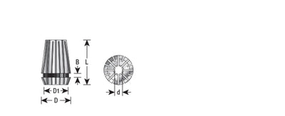 Amana Tool. High Precision Spring Collets | for ER20 Tool Holder | CO-277 