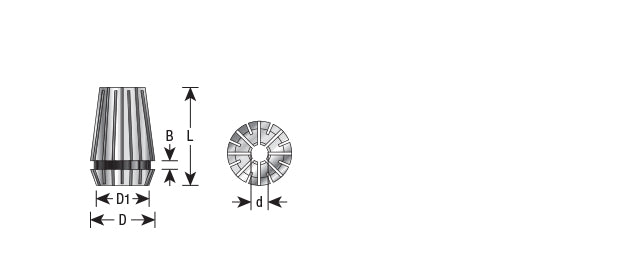 Amana Tool. High Precision Spring Collets | for ER20 Tool Holder | CO-270 