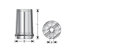 Amana Tool. High Precision Spring Collets | for RDO-20, SYOZ-20, EOC12 | CO-414 