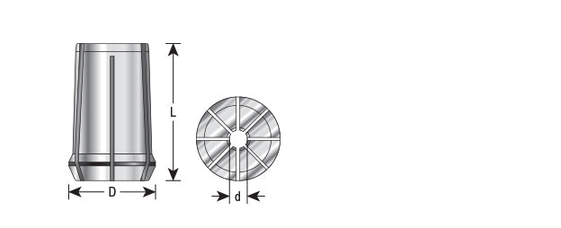 Amana Tool. High Precision Spring Collets | for RDO-20, SYOZ-20, EOC12 | CO-410 