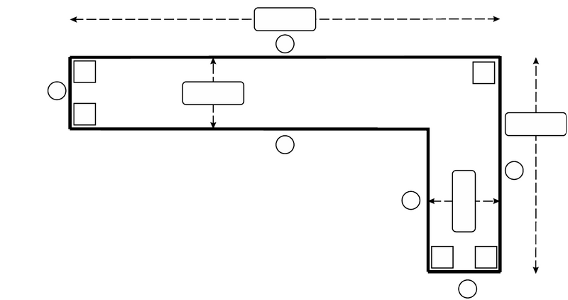 Laminate Countertop - L Shape RIGHT