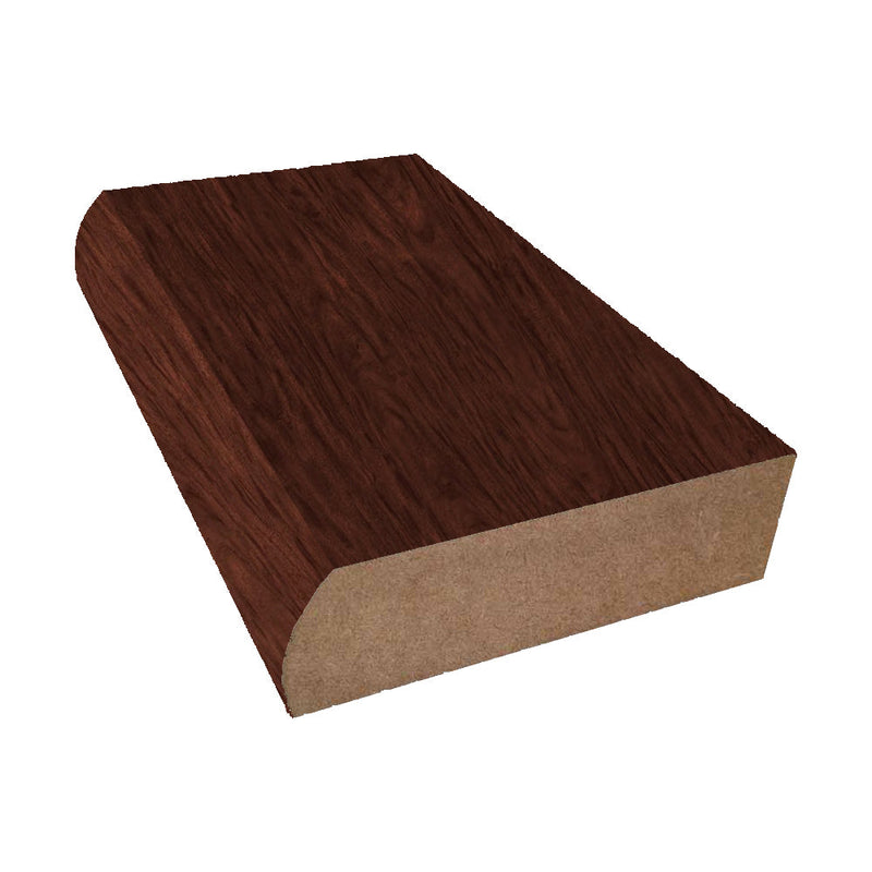 Figured Mahogany - 7040 - Wilsonart Laminate Decorative Bullnose Edge