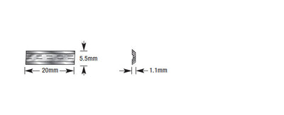 Amana Tool. CNC Insert Knife | 20 x 5.5 x 1.1mm | RCK-32 