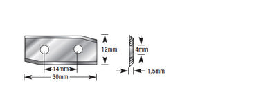 Amana Tool. CNC Insert Knife | 30 x 12 x 1.5mm | ICK-35RH 