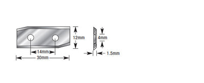 Amana Tool. CNC Insert Knife | 30 x 12 x 1.5mm | ICK-35LH 