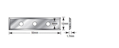 Amana Tool. CNC Insert Knife | 50 x 12 x 1.7mm | RCK-151 