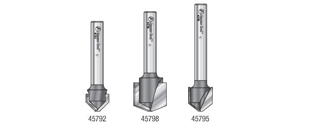 Amana Tool. 3 Piece Set Double Edge Folding &