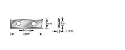 Amana Tool. CNC Insert Knife | 30 x 9 x 1.5mm | AMA-30 