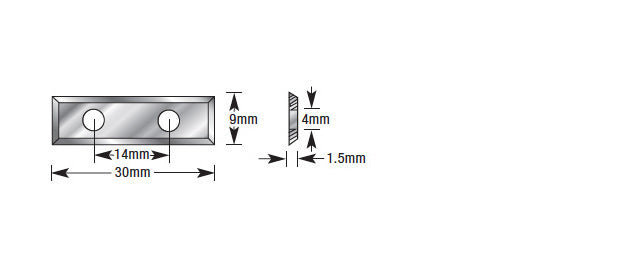 Amana Tool. CNC Insert Knife | 30 x 9 x 1.5mm | AMA-30 