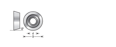 Amana Tool. Ultra-Glide High PRFM Ball Bearing Guide | 3⁄4 Overall Dia x 1⁄4 Inner Dia x 10°Taper | 47774 