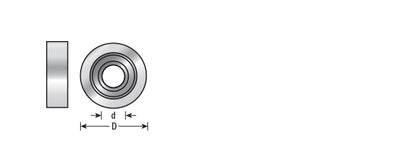 Amana Tool. Ultra-Glide High PRFM Ball Bearing Guide Assemblies | 3⁄4 Overall Dia x 1⁄4 Inner Dia | 47709 