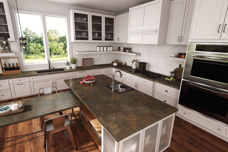 White Pearl Cascade - 3720 - Modern Kitchen Cabinets