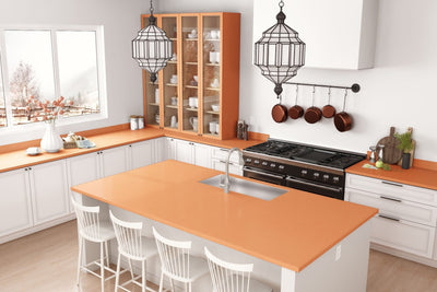 Orange Felt - 4973 - Traditional Kitchen Countertops