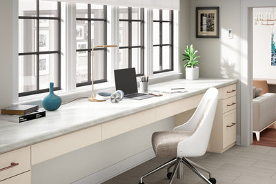 White Painted Marble - 5014 - Home Office