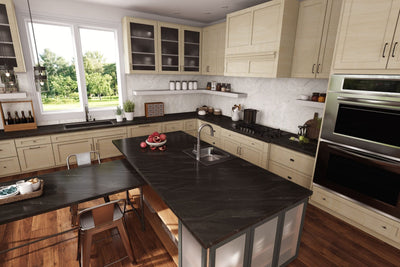 Black Painted Marble - 5015 - SatinTouch Finish - Kitchen Countertop
