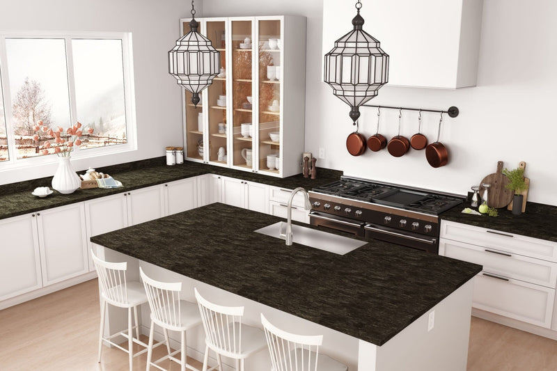 Black Bardiglio - 5019 - Matte Finish - Kitchen Countertops