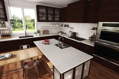 Prestige Walnut - 6209 - Modern Kitchen Cabinets