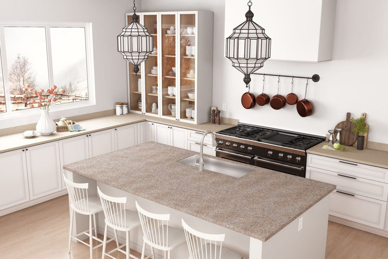 Brazilian Brown Granite - 6222 - Matte Finish - Kitchen Countertop