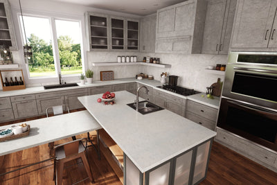Marmara Gray - 7407 - Modern Kitchen Cabinets