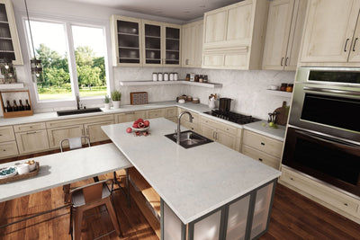 White Knotty Maple - 7410 - Modern Kitchen Cabinets
