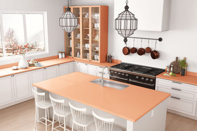 Solar Orange - 8235 - Traditional Kitchen Countertops 