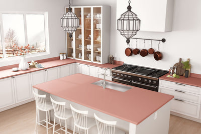 Blush - 8238 - Gloss Finish - Kitchen Countertops