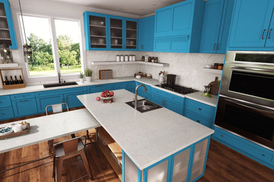 Matrix Blue - 8795 -  Modern Kitchen Cabinets