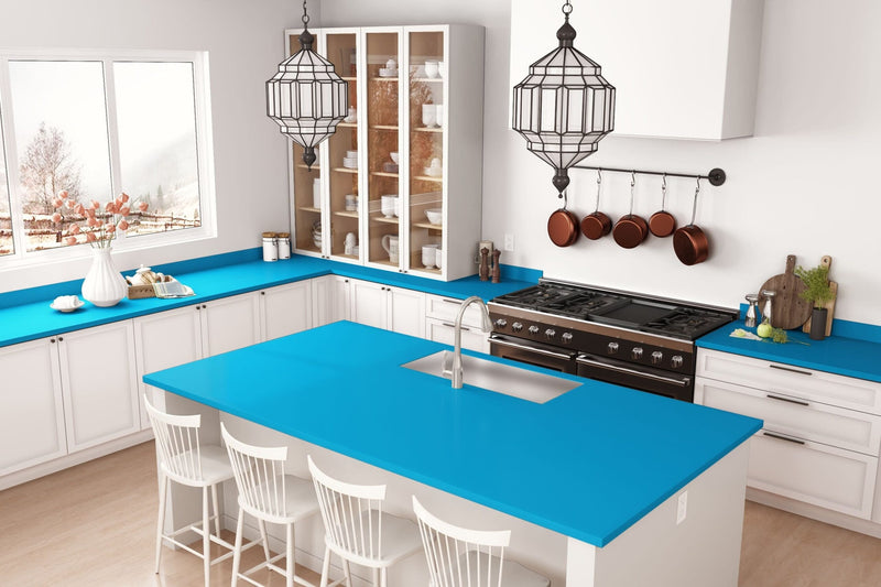 Matrix Blue - 8795 -  Traditional Kitchen Countertops