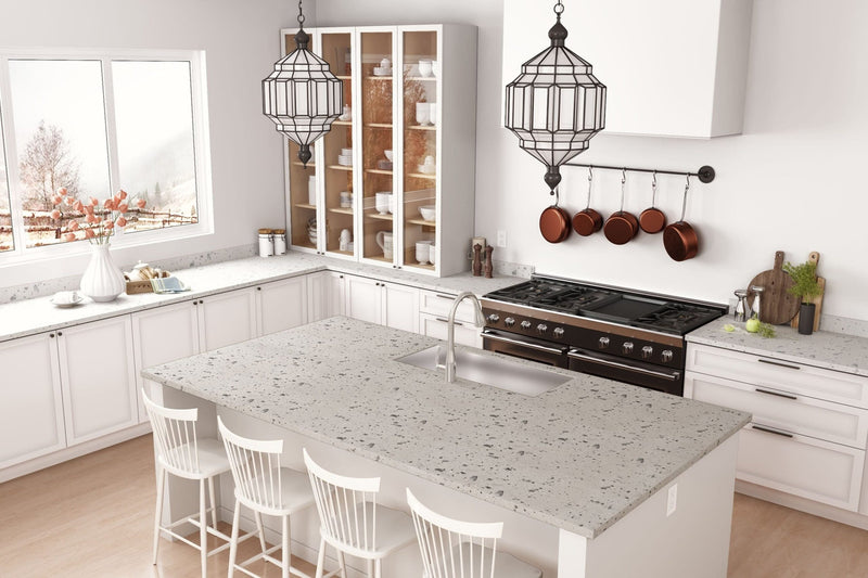 Tinted Paper Terrazzo - 8812 - Traditional Kitchen Countertops